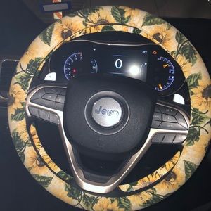 Sunflower Steering Wheel Cover